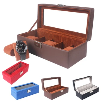Luxury 4 Grids Handmade Watch Box Clock Box Watch Case Time Box for Watch Holding
Luxury 4 Grids Handmade Watch Box Clock Box Watch Case Time Box for Watch Holding