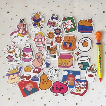 48PCS/bag cute pvc waterproof stickers DIY scrapbooking phone gift week journal album diary happy plan decorative stickers
48PCS/bag cute pvc waterproof stickers DIY scrapbooking phone gift week journal album diary happy plan decorative stickers