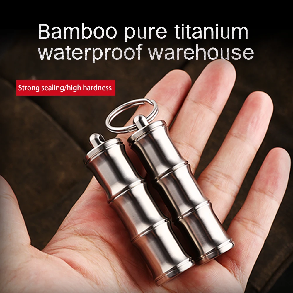 Titanium Alloy waterproof pot medicine sealed bottle capsule multi-function outdoor emergency tools
Titanium Alloy waterproof pot medicine sealed bottle capsule multi-function outdoor emergency tools