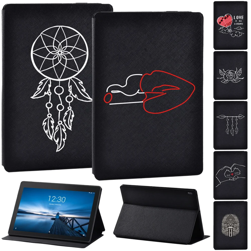 Case For Lenovo Tab E10/M10 10.1 Inch Black Printed PU Leather Tablet Protective Folio Stand Flip Cover + Free Stylus
Case For Lenovo Tab E10/M10 10.1 Inch Black Printed PU Leather Tablet Protective Folio Stand Flip Cover + Free Stylus