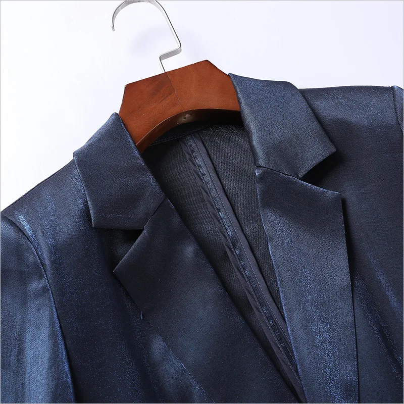 2019 New Style Autumn High-End WOMEN'S Dress Liangsi Acetic Acid Satin Hot Drilling Small Suit Jacket Women's Hot Selling Suit
2019 New Style Autumn High-End WOMEN'S Dress Liangsi Acetic Acid Satin Hot Drilling Small Suit Jacket Women's Hot Selling Suit
