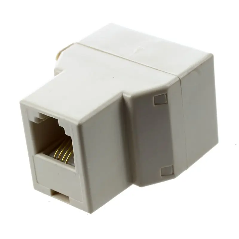 RJ11 4 Pins Female 1 to 2 Telephone Splitter Connector Adapter 
RJ11 4 Pins Female 1 to 2 Telephone Splitter Connector Adapter