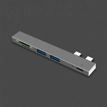 7 in 1 USB Card Reader Adapter Type C Cable SD / Micro SD TF PD Charger Connection Smart Memory Card for Macbook Pro Type-C Port
7 in 1 USB Card Reader Adapter Type C Cable SD / Micro SD TF PD Charger Connection Smart Memory Card for Macbook Pro Type-C Port