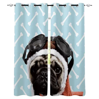 Cute Animal Theme Puppy Pilot Design Curtains Window Living Room Curtains Kitchen Indoor Window High Blackout Curtain Thick
Cute Animal Theme Puppy Pilot Design Curtains Window Living Room Curtains Kitchen Indoor Window High Blackout Curtain Thick
