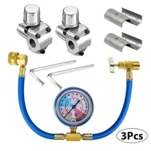 3 Pack BPV31 Hose Refrigerant Valve Bullet Piercing U-type Bullet Piercing Tap Valve Kit Hose Refrigerant Tap With Gauge R134a
3 Pack BPV31 Hose Refrigerant Valve Bullet Piercing U-type Bullet Piercing Tap Valve Kit Hose Refrigerant Tap With Gauge R134a