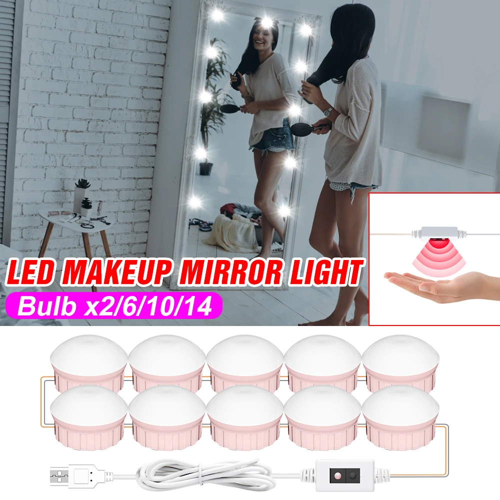 USB Hollywood Lamp Bulb 12V Hand Sweep Sensing Mirror Light LED Makeup Vanity Cabinet Lamp Bulb Cosmetic Light 2 6 10 14 Bulbs
USB Hollywood Lamp Bulb 12V Hand Sweep Sensing Mirror Light LED Makeup Vanity Cabinet Lamp Bulb Cosmetic Light 2 6 10 14 Bulbs