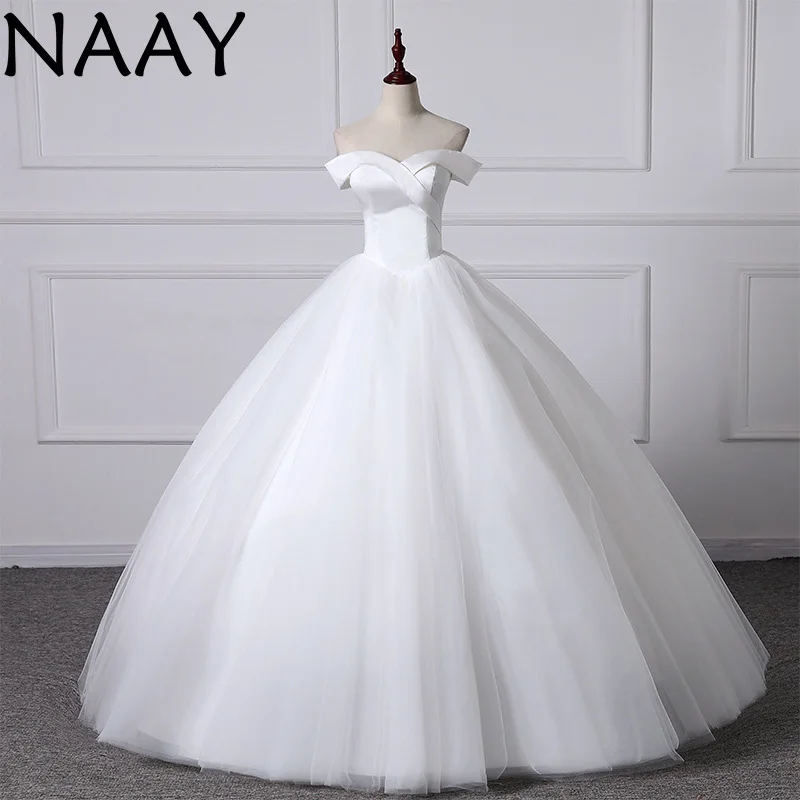NAAY Elegant Off Shoulder White Wedding Dresses 2020 Vestido De Noiva Plus Size Princess Ball Gown Bridal Dress Custom Made
NAAY Elegant Off Shoulder White Wedding Dresses 2020 Vestido De Noiva Plus Size Princess Ball Gown Bridal Dress Custom Made