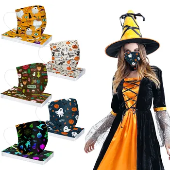 50pc Halloween Print Adult Mask Disposable Face Mask Industrial 3Ply Ear Loop Party Masque mascarillas adultos Anti-dust Masque
50pc Halloween Print Adult Mask Disposable Face Mask Industrial 3Ply Ear Loop Party Masque mascarillas adultos Anti-dust Masque