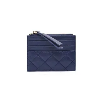 Luxury Brand Designer Lambskin Leather Credit Cards Holder Ultra Thin Mini Women Wallet with Zipper Coin Pocket Diamond Lattice
Luxury Brand Designer Lambskin Leather Credit Cards Holder Ultra Thin Mini Women Wallet with Zipper Coin Pocket Diamond Lattice