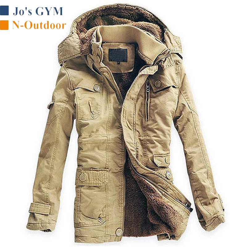 Outdoor Winter Man Cotton Jacket Hooded Thick Warm Velvet Large Size Jackets Multi-pocket Leisure Windproof Long Section Coats
Outdoor Winter Man Cotton Jacket Hooded Thick Warm Velvet Large Size Jackets Multi-pocket Leisure Windproof Long Section Coats