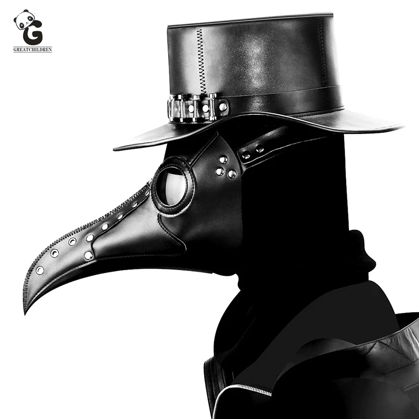 Plague Doctor Mask Adult Steam Punks Scary Horror PU Bird Doctor Schnabel Masque Halloween Cosplay Beak Maske Prop Carnival
Plague Doctor Mask Adult Steam Punks Scary Horror PU Bird Doctor Schnabel Masque Halloween Cosplay Beak Maske Prop Carnival