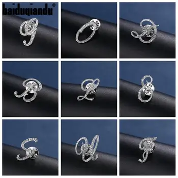 baiduqiandu New Arrival 26 Initial Letters DIY Clear Rhinestones Pins Clothes Accessories in Silver Color Plated
baiduqiandu New Arrival 26 Initial Letters DIY Clear Rhinestones Pins Clothes Accessories in Silver Color Plated