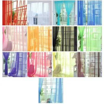 Fashion Simple Solid Colors Tulle Door Window Curtain Washable Drape Panel Sheer Scarf Valances Translucent Design
Fashion Simple Solid Colors Tulle Door Window Curtain Washable Drape Panel Sheer Scarf Valances Translucent Design
