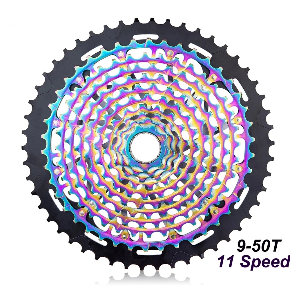 

Ultimate MTB 11 Speed Cassette 9-50T ULT 11s XD Cassette Rainbow Full steel Durable Ultralight 11S Cassette 9-50T k7 Freewheel