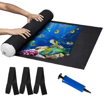 Felt Jigsaw Puzzle Jigsaw Storage Mat Roll Cushion Mat + Inflatable Tube + 3 Elastic Bands + Storage Bag + Inflatable Tube
Felt Jigsaw Puzzle Jigsaw Storage Mat Roll Cushion Mat + Inflatable Tube + 3 Elastic Bands + Storage Bag + Inflatable Tube