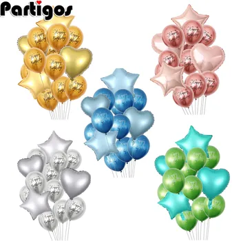 14Pcs/set 12inch Happy Birthday Latex Balloons 18inch Heart Star Foil Balloon Wedding Party Decoration Kids Birthday Supplies
14Pcs/set 12inch Happy Birthday Latex Balloons 18inch Heart Star Foil Balloon Wedding Party Decoration Kids Birthday Supplies