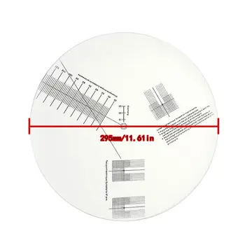 Anti-sliding LP Vinyl Record Pickup Calibration Plate Distance Gauge Protractor Adjustment Tool Ruler for Turntable Accessories
Anti-sliding LP Vinyl Record Pickup Calibration Plate Distance Gauge Protractor Adjustment Tool Ruler for Turntable Accessories