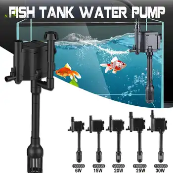 

Internal Aquarium Filter Pump Head Fish Tank 3 In 1 Water Circulation Submersible Purifier Filter Oxygen Air Pump 6/15/20/25/35W