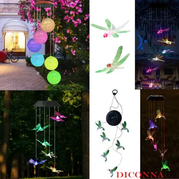 Hanging Wind Chimes Solar Powered Colour Changing Led Light Garden Windchimes 
Hanging Wind Chimes Solar Powered Colour Changing Led Light Garden Windchimes