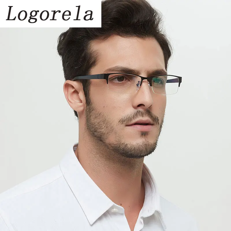 Logorela Alloy Glasses Frame Men Square Myopia Prescription Eyeglasses Frames Half Rim Optical Male Korean Eyewear 8053
Logorela Alloy Glasses Frame Men Square Myopia Prescription Eyeglasses Frames Half Rim Optical Male Korean Eyewear 8053