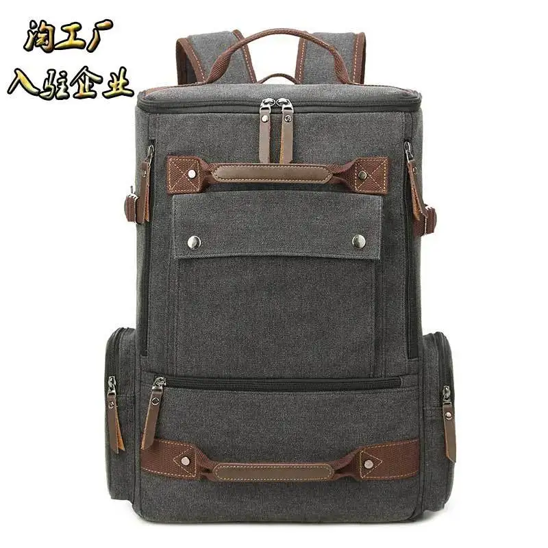 Cross Border Hot Selling Canvas Backpack Men's Multi-functional Retro Backpack Outdoor Mountain Climbing Travel Computer Bag Man
Cross Border Hot Selling Canvas Backpack Men's Multi-functional Retro Backpack Outdoor Mountain Climbing Travel Computer Bag Man