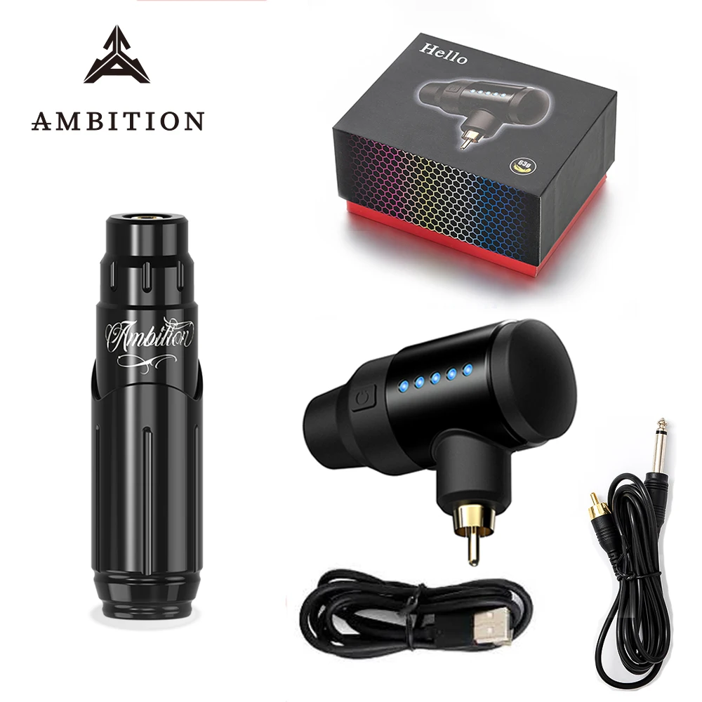 Ambition tattoo machine set Master Permanent Makeup Machine Rotary Pen Eyeliner Tools Tattoo Machine Pen wireless battery pack
Ambition tattoo machine set Master Permanent Makeup Machine Rotary Pen Eyeliner Tools Tattoo Machine Pen wireless battery pack
