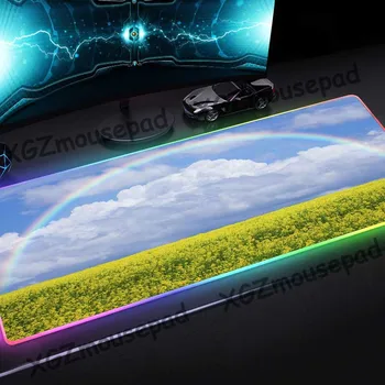 XGZ Large RGB Mouse Pad Black Lock Edge Pretty Grassland Rainbow Landscape HD Custom Computer Desk Mat Speed Rubber Non-slip Xxl
XGZ Large RGB Mouse Pad Black Lock Edge Pretty Grassland Rainbow Landscape HD Custom Computer Desk Mat Speed Rubber Non-slip Xxl