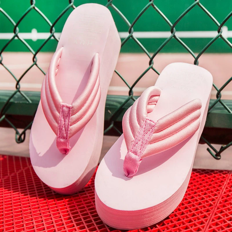 Women Summer Sandals Slippers Wedges Mid Heel Flip Flops Solid Muffin Sole Platform Ladies Beach Slides Shoes Zapatos De Mujer
Women Summer Sandals Slippers Wedges Mid Heel Flip Flops Solid Muffin Sole Platform Ladies Beach Slides Shoes Zapatos De Mujer
