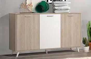 Dresser 3 doors in sable with central Gate white color
Dresser 3 doors in sable with central Gate white color