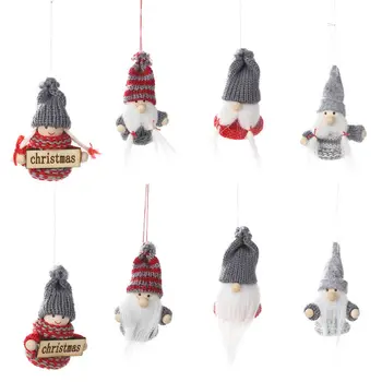 Christmas Decoration Mini Knitted Pendant Faceless Doll Santa Claus Pendants 
Christmas Decoration Mini Knitted Pendant Faceless Doll Santa Claus Pendants