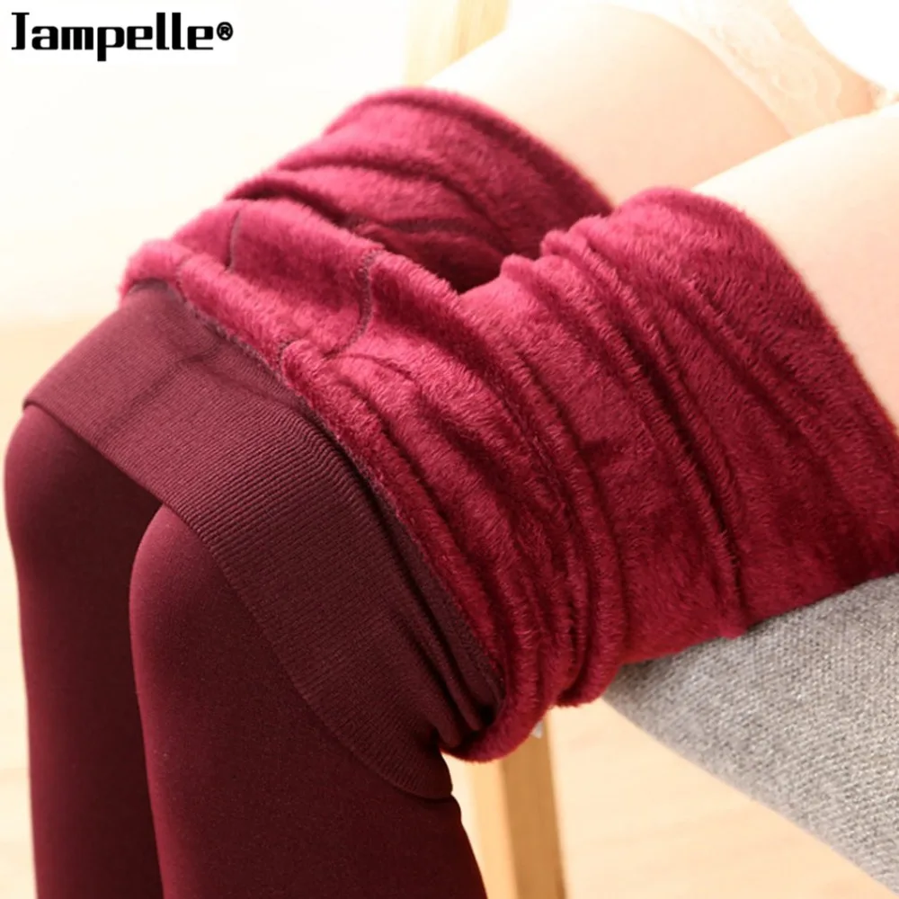 Winter Warmth Plus Thick Leggings High Elasticity Slim Fit Women Velvet Legging with Heels Size 7 Colors to Choice | Женская одежда
