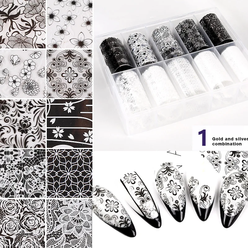 1box Nail Star Sticker Ethnic Style Colorful Mirror Nail Transfer Sticker Black and White Fashion Christmas Nail Art Decals
1box Nail Star Sticker Ethnic Style Colorful Mirror Nail Transfer Sticker Black and White Fashion Christmas Nail Art Decals