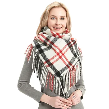 2020 new scarf European and American style autumn and winter bristle polyester black and white plaid bib women shawl fringed squ
2020 new scarf European and American style autumn and winter bristle polyester black and white plaid bib women shawl fringed squ