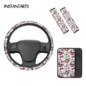 INSTANTARTS Puppy Yorkshire Terrier Dog Printed Washable Steering Wheel Protection Nonslip Armrest Box Cover Shoulder Strap Pads
INSTANTARTS Puppy Yorkshire Terrier Dog Printed Washable Steering Wheel Protection Nonslip Armrest Box Cover Shoulder Strap Pads