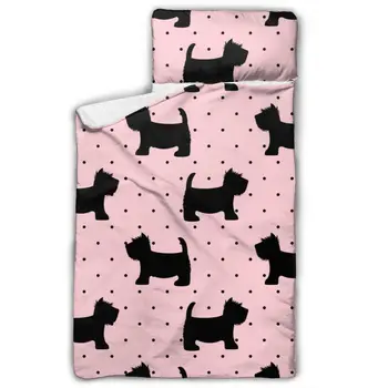 Cute Scottish Terrier On Pink Polka Dots Nap Mat with blanket and Pillow for Toddler Baby Girls Portable Rolled Travel Blanket
Cute Scottish Terrier On Pink Polka Dots Nap Mat with blanket and Pillow for Toddler Baby Girls Portable Rolled Travel Blanket