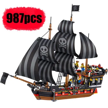 Pirates of the Caribbean The Adventure Pirate Ship Boat Building Blocks Movie Technic Brick Children Toy Gift 
Pirates of the Caribbean The Adventure Pirate Ship Boat Building Blocks Movie Technic Brick Children Toy Gift