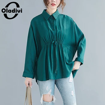 Oladivi Plus Size Women Apparel Solid Color Blouse Long Sleeve Top Tees Fashion Ladies Tee Shirt Tunic Female Casual Loose Blusa
Oladivi Plus Size Women Apparel Solid Color Blouse Long Sleeve Top Tees Fashion Ladies Tee Shirt Tunic Female Casual Loose Blusa