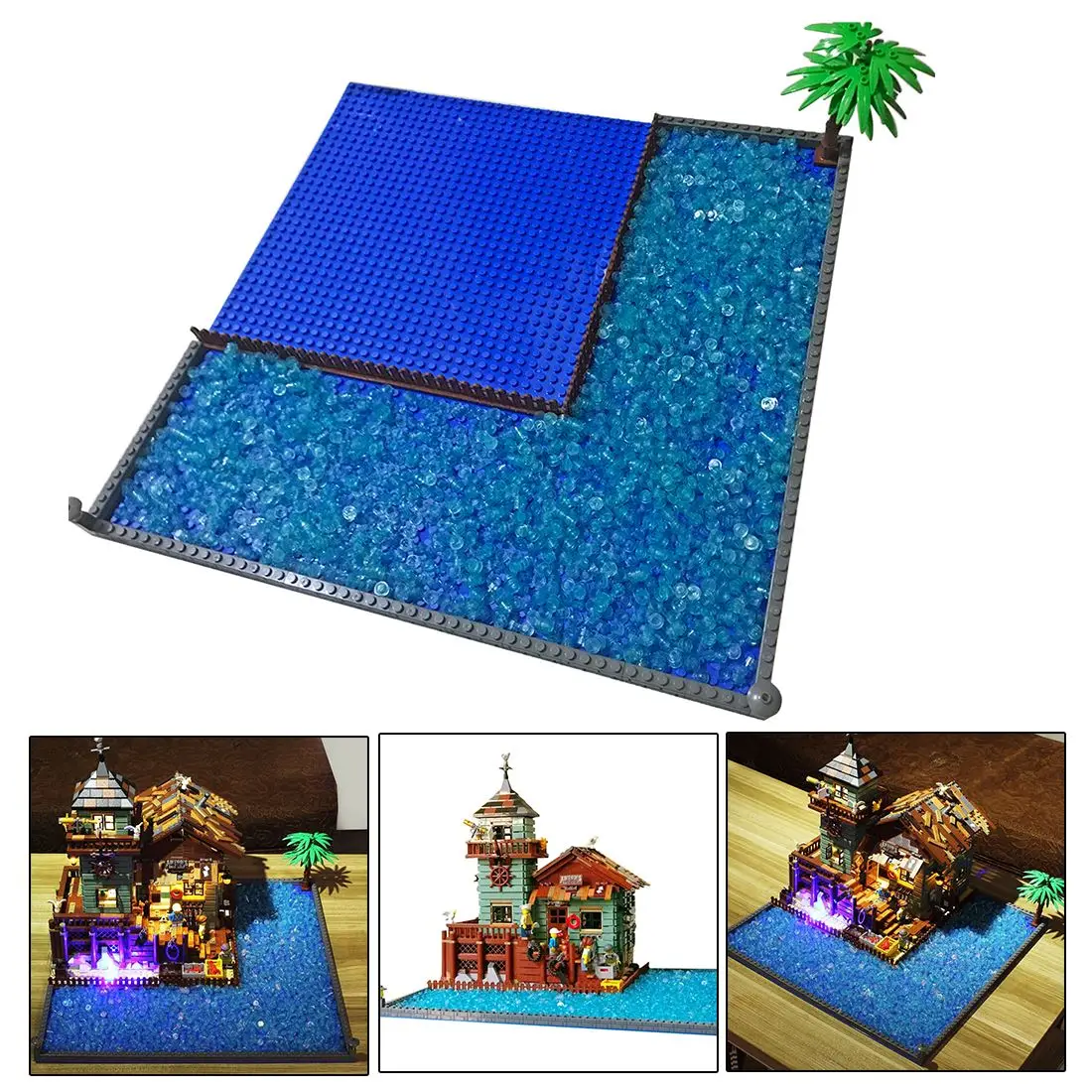 Seawater Baseplate MOC Small Particle Building Kit For Fisherman Hut 21310 (No Model)
Seawater Baseplate MOC Small Particle Building Kit For Fisherman Hut 21310 (No Model)