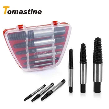 6Pcs/set Steel Broken Speed Out Damaged Screw Extractor Drill Bit Guide Set Broken Bolt Remover Easy Out Set 
6Pcs/set Steel Broken Speed Out Damaged Screw Extractor Drill Bit Guide Set Broken Bolt Remover Easy Out Set