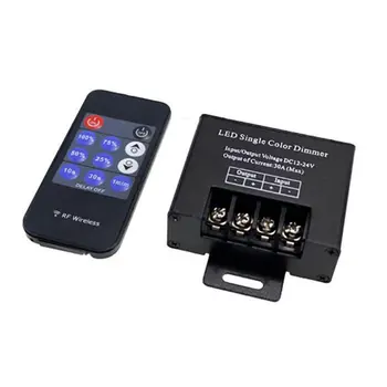 11-key Monotone Lighter LED RGB Single Color Dimmer Controller Wireless DC 12V-24V LED Remote Control for LED Strip Lights
11-key Monotone Lighter LED RGB Single Color Dimmer Controller Wireless DC 12V-24V LED Remote Control for LED Strip Lights