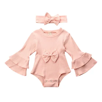0-24M Newborn Baby Girl Ruffle Sleeve Bodysuits Winter Knitted Ruffles Flare Sleeve Solid Jumpsuits Headband Outfits For Newborn
0-24M Newborn Baby Girl Ruffle Sleeve Bodysuits Winter Knitted Ruffles Flare Sleeve Solid Jumpsuits Headband Outfits For Newborn