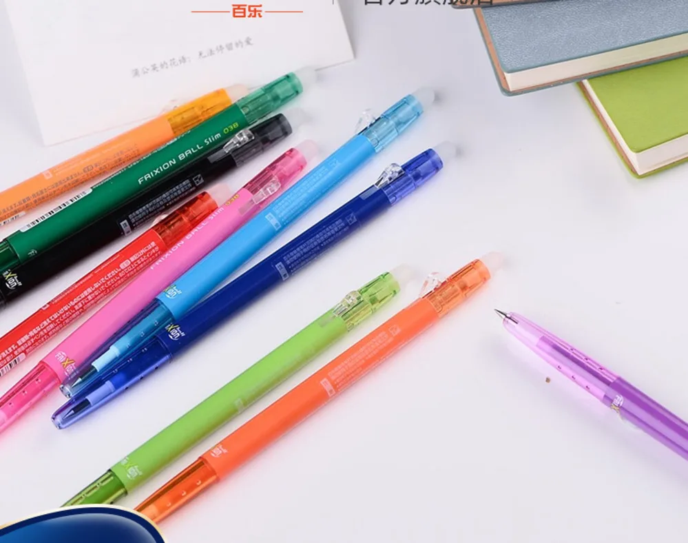Pilot / Baile erasable ball pen 0.38mm press rubbing brush bullet head multi color optional
Pilot / Baile erasable ball pen 0.38mm press rubbing brush bullet head multi color optional