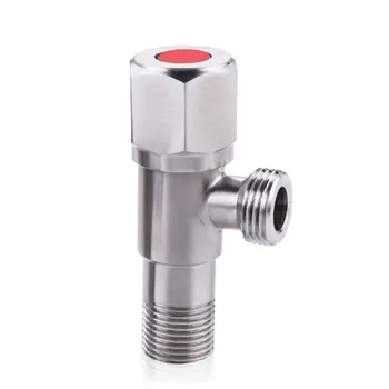 Thick Hexagon Wheel Angle Valve 304 Stainless Steel Toilet Bathroom Kitchen Hose Hexagonal Valve Triangle Valve