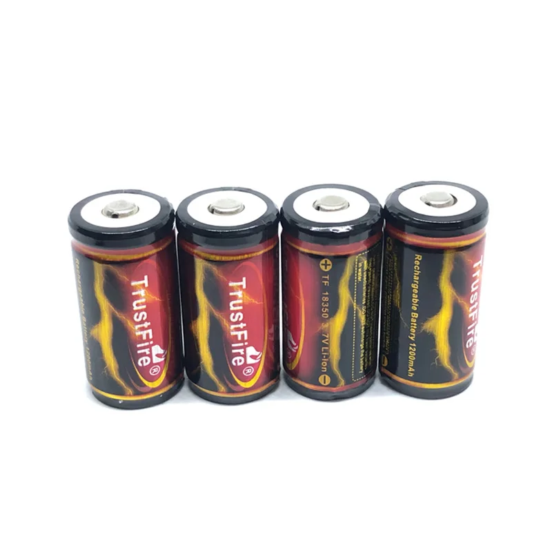 TrustFire 18350 Battery 1200mAh 3.7V Rechargeable Lithium Batteries with Protected Board For Flashlights Torch
TrustFire 18350 Battery 1200mAh 3.7V Rechargeable Lithium Batteries with Protected Board For Flashlights Torch