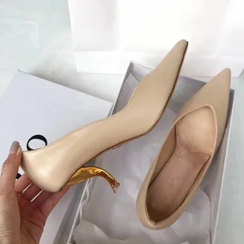 Fashion sexy pointed high heel women 2020 early spring new metal cat heel women shoes Beige black heels women high shoes pumps
Fashion sexy pointed high heel women 2020 early spring new metal cat heel women shoes Beige black heels women high shoes pumps