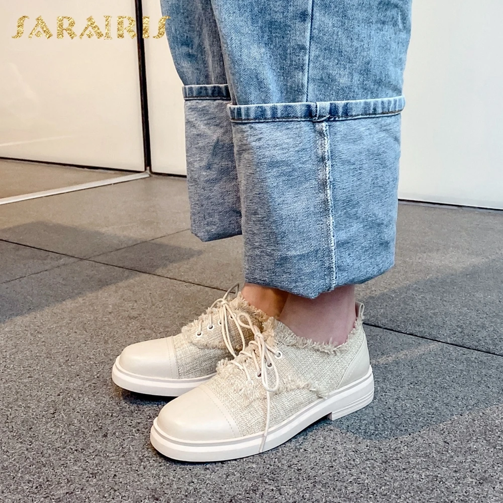 Sarairis Design Hot Sale Genuine Cow Leather Square Heels Concise Shoes Woman Pumps Lace Up Spring/Autumn Leisure Pumps Women
Sarairis Design Hot Sale Genuine Cow Leather Square Heels Concise Shoes Woman Pumps Lace Up Spring/Autumn Leisure Pumps Women