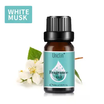 

Unclin 10ml Flower Fruit Essential Oil White Musk Fragrance Oil For Aromatherapy Humidifier Air Freshening Jasmine Coconut Oils