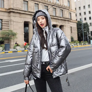 2020 Winter Down Parka Womens Glossy Parka Outwear Down Padded Coats Female Warm Thick Parka Black/Blue/Green/Pink
2020 Winter Down Parka Womens Glossy Parka Outwear Down Padded Coats Female Warm Thick Parka Black/Blue/Green/Pink