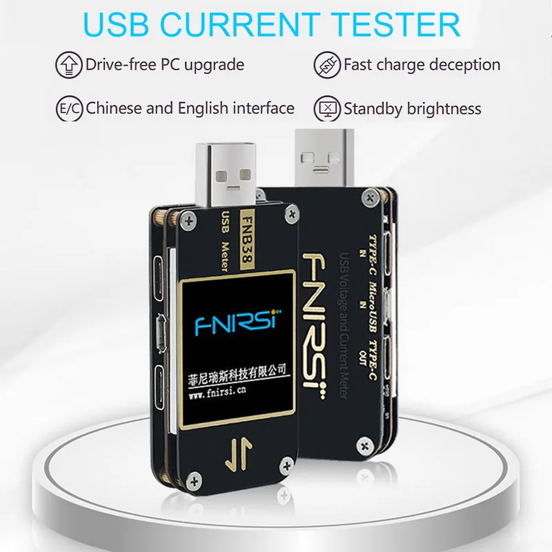 Current And Voltage Meter USB Tester QC4+ PD3.0 2.0 PPS Fast Charging Capacity Test#7
Current And Voltage Meter USB Tester QC4+ PD3.0 2.0 PPS Fast Charging Capacity Test#7