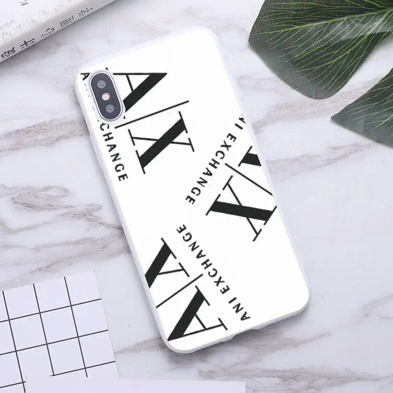 Italian Luxury brand AX Phone Case for iPhone 11 Pro Max X XR XS 8 7 6s Plus Candy white Silicone Cases
Italian Luxury brand AX Phone Case for iPhone 11 Pro Max X XR XS 8 7 6s Plus Candy white Silicone Cases